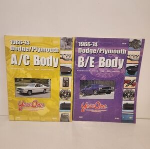 Year One Dodge/Plymouth 1966-1974 A/C and B/E Body Manuals